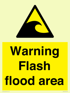 Warning Flash flood area